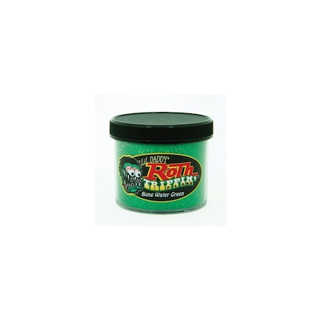 Roth Flake & Pearl Product Bong Water Green Trippin' Metal Flake, .015 Standard Size, 2oz Jar TRF210